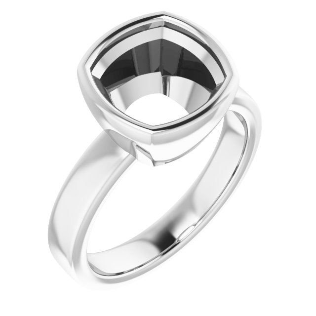 Bezel-Set Solitaire Engagement Ring
