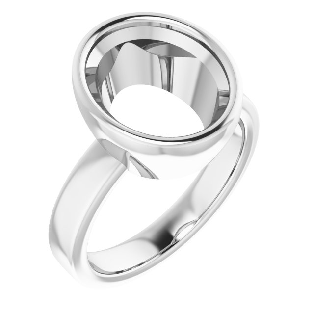 Bezel-Set Solitaire Engagement Ring