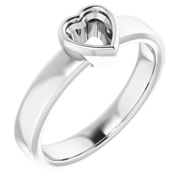 Bezel-Set Solitaire Engagement Ring