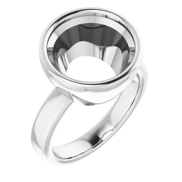 Bezel-Set Solitaire Engagement Ring