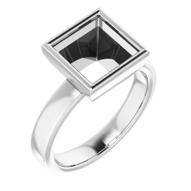 Bezel-Set Solitaire Engagement Ring