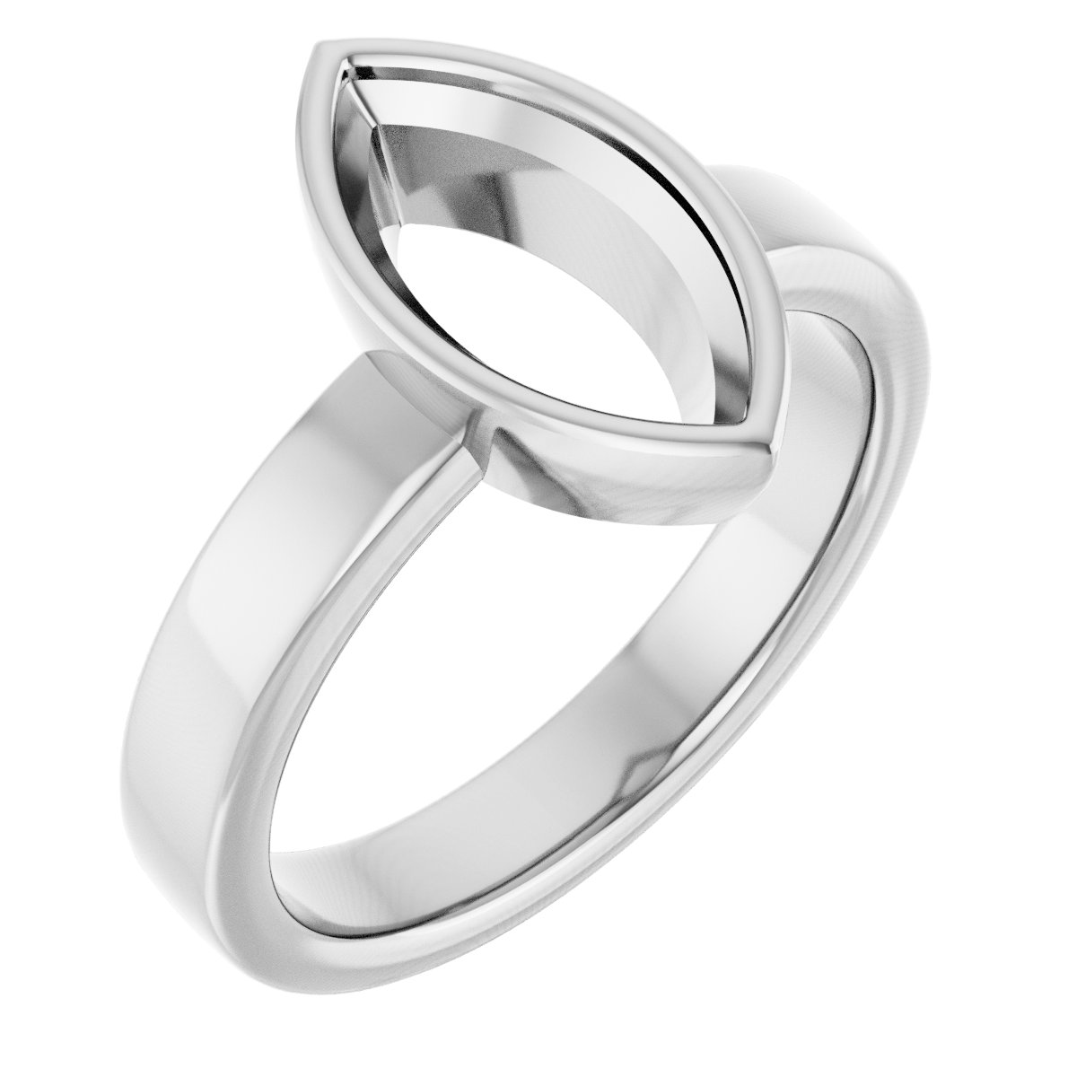 Bezel-Set Solitaire Engagement Ring