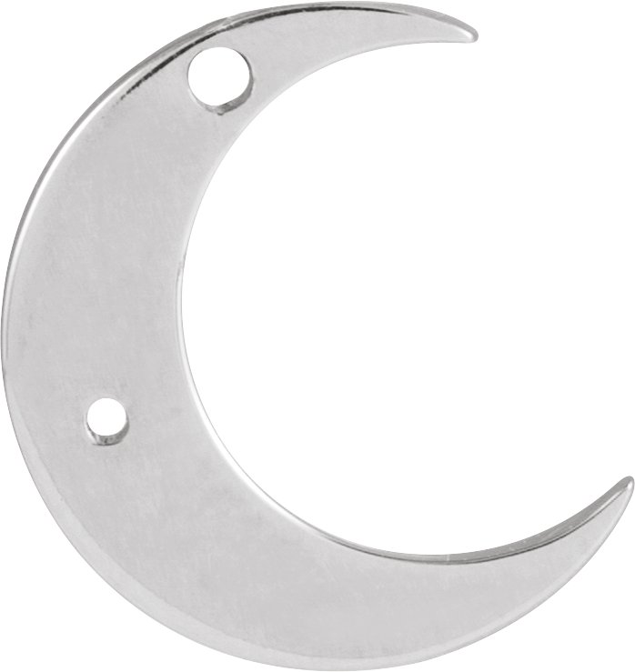 Accented Crescent Moon Dangle