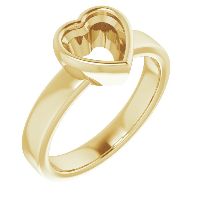 Bezel-Set Solitaire Engagement Ring
