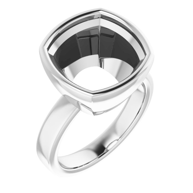 Bezel-Set Solitaire Engagement Ring