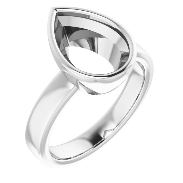 Bezel-Set Solitaire Engagement Ring