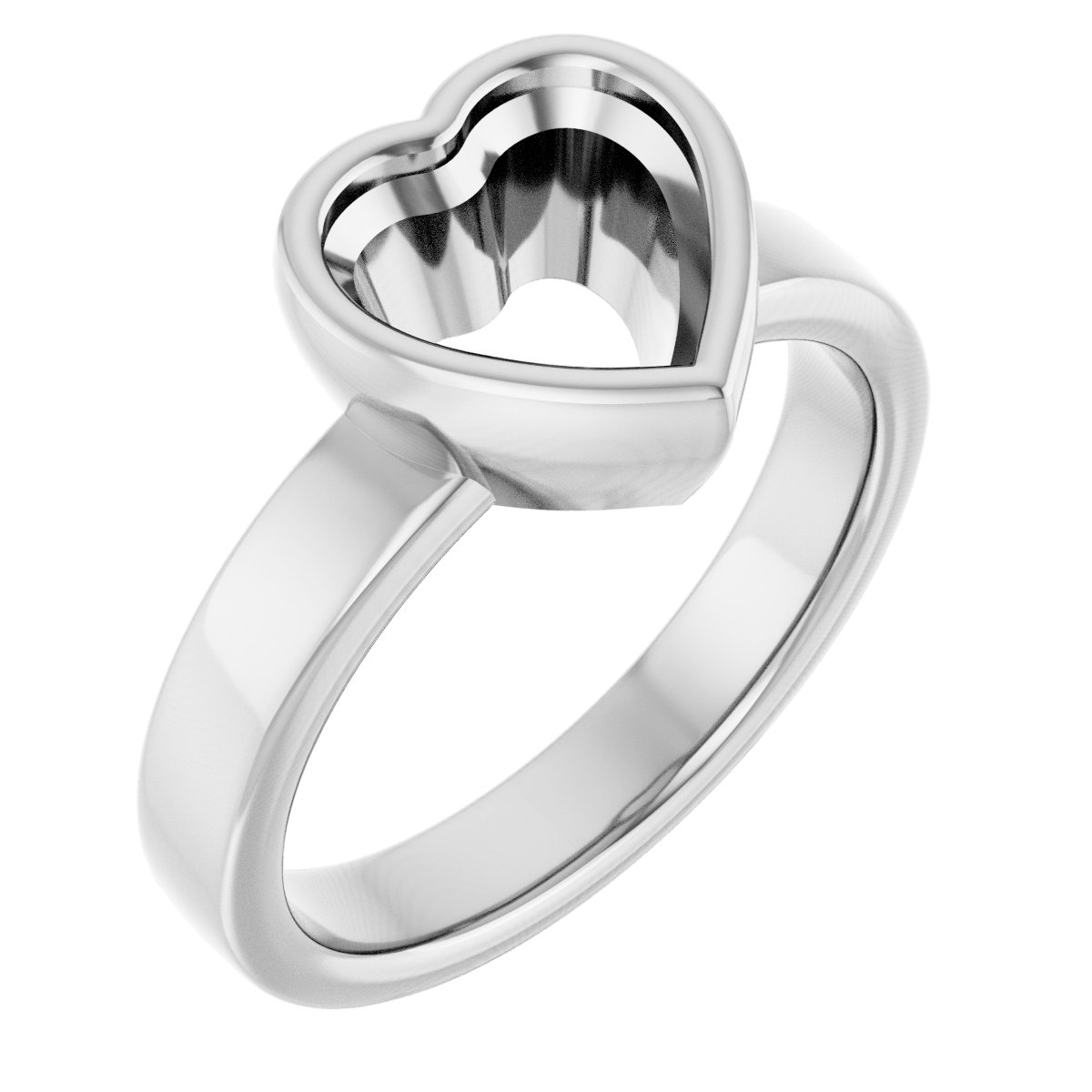 Bezel-Set Solitaire Engagement Ring
