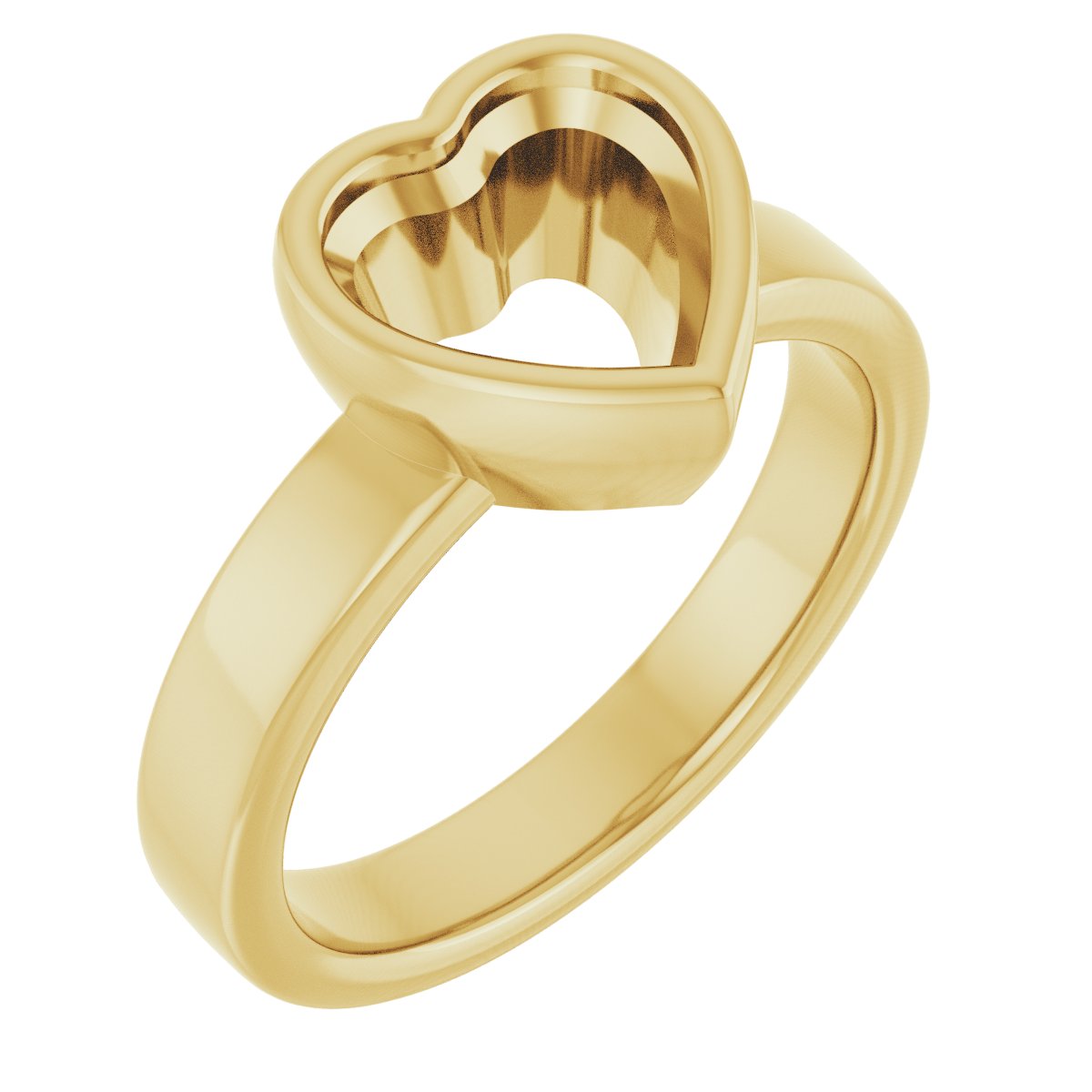 Bezel-Set Solitaire Engagement Ring