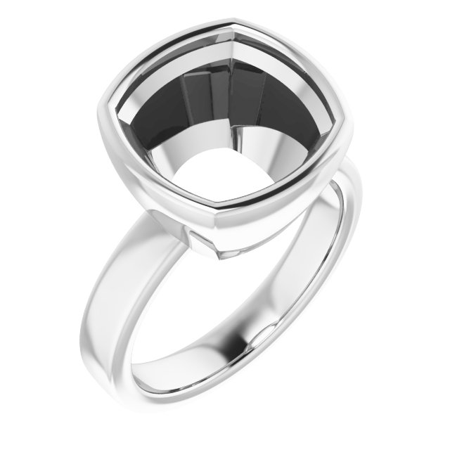 Bezel-Set Solitaire Engagement Ring