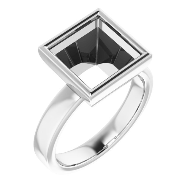 Bezel-Set Solitaire Engagement Ring