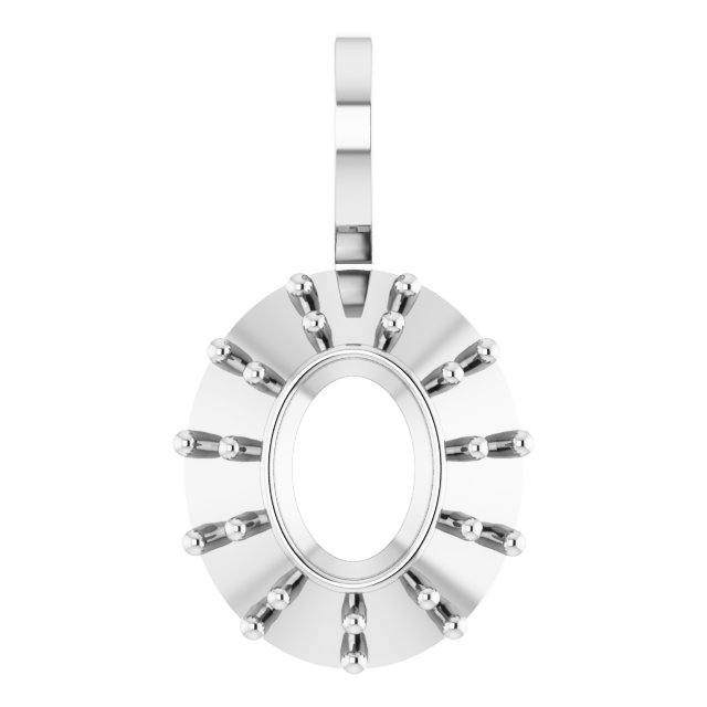 Cabochon Halo-Style Necklace or Pendant