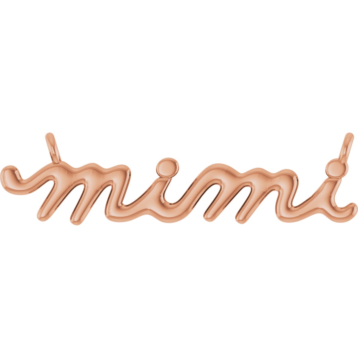 Lowercase Script Mimi Necklace or Center