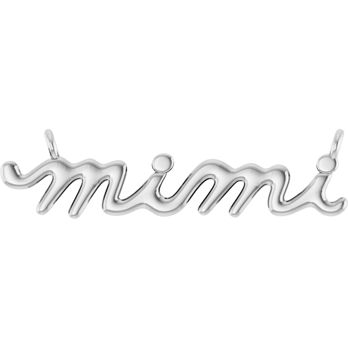 Lowercase Script Mimi Necklace or Center