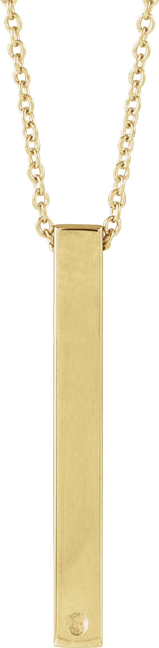 Engravable Family Bar Necklace
