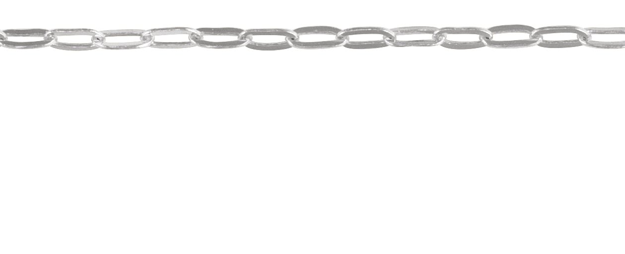 1.25 mm Paperclip-Style 6 1/2-7 1/2" Chain view 2