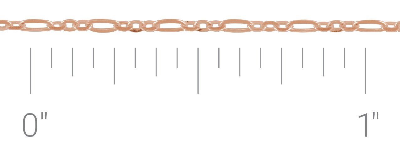 1.25 mm Figaro Chain