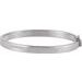 Sterling Silver 6 mm Tube Hinged Bangle 7