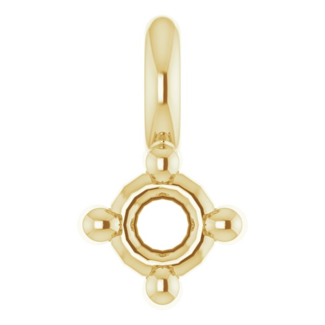Round 4-Prong Dangle