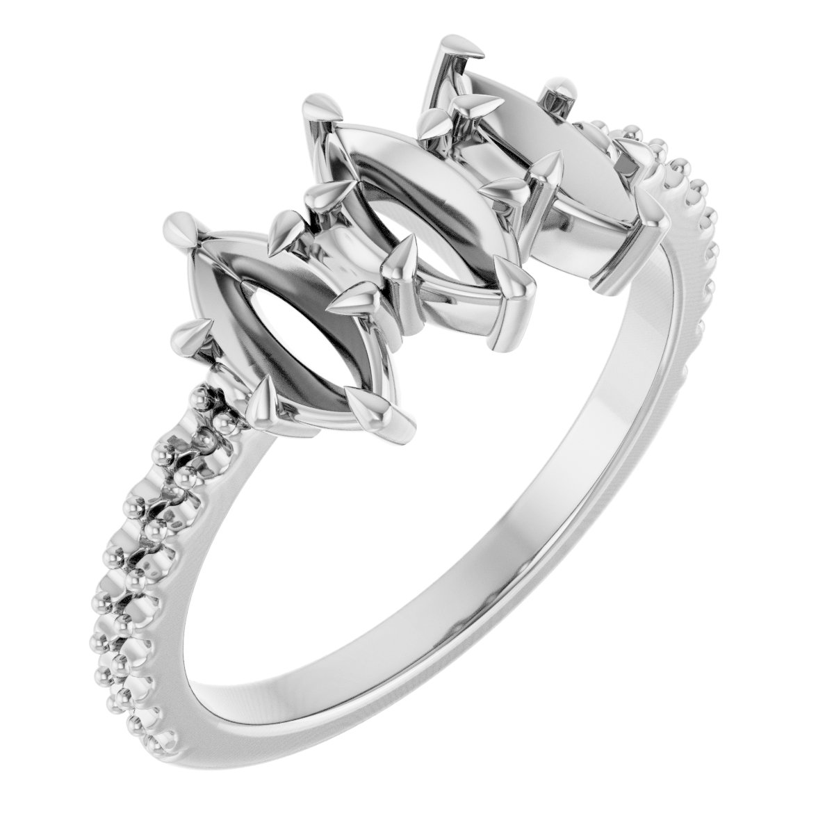 Three-Stone Anniversary Band