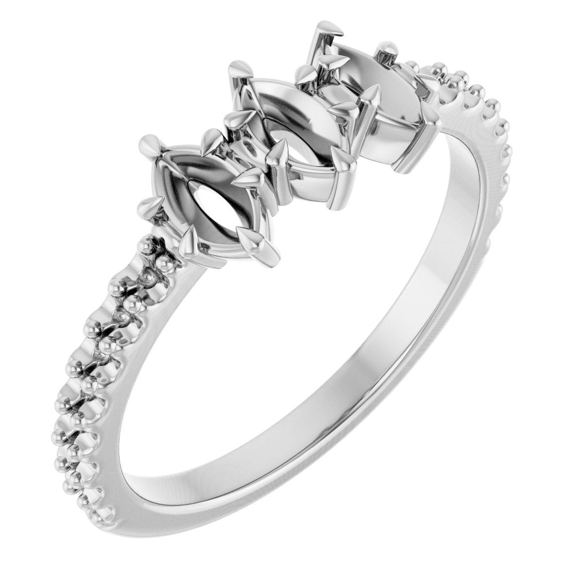 Three-Stone Anniversary Band
