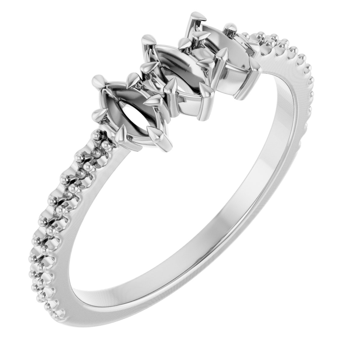 Three-Stone Anniversary Band