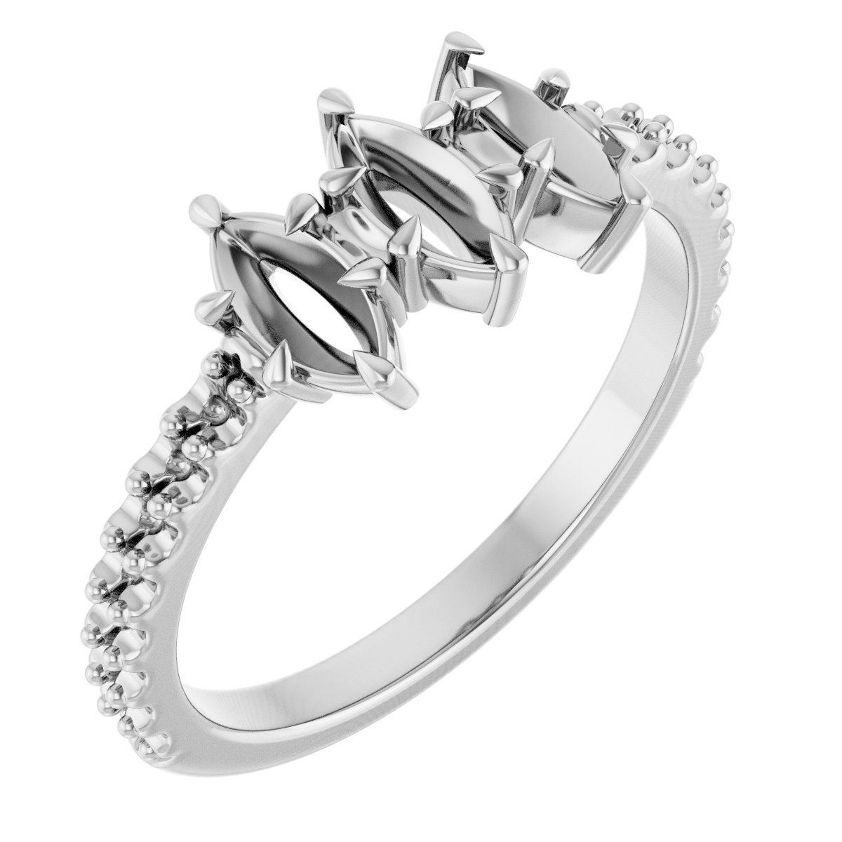 Three-Stone Anniversary Band