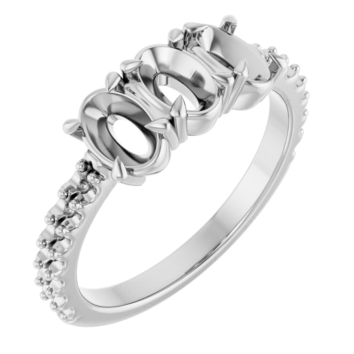 Three-Stone Anniversary Band