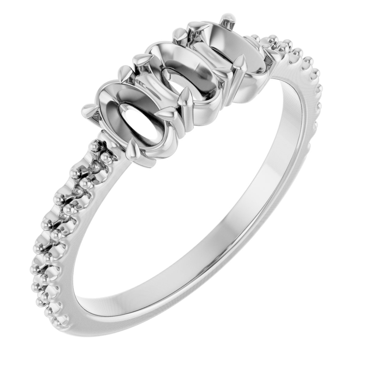 Three-Stone Anniversary Band