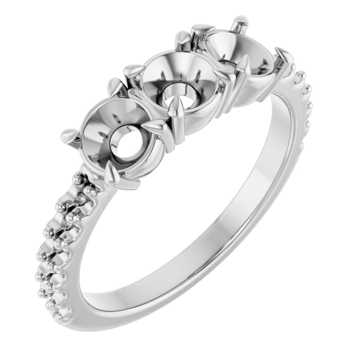Three-Stone Anniversary Band