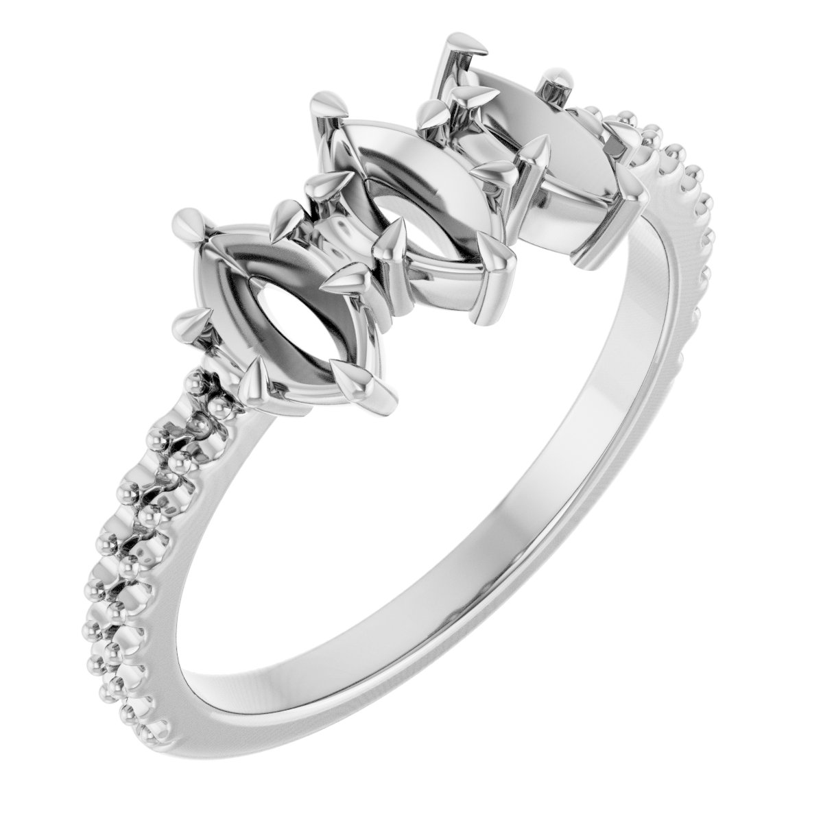 Three-Stone Anniversary Band