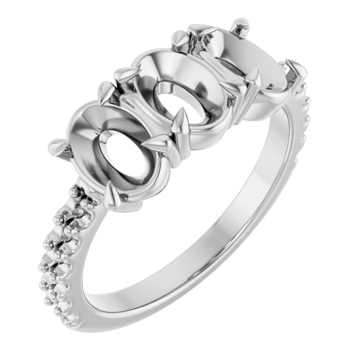 Three-Stone Anniversary Band