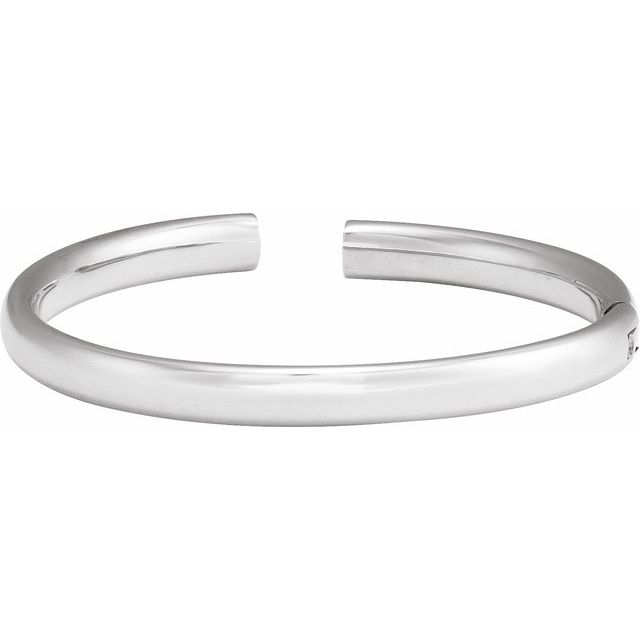 Sterling Silver 6 mm Hinged Cuff 7