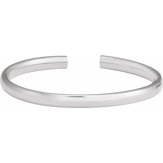 Sterling Silver 5 mm Hinged Cuff 7