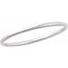 Sterling Silver 4 mm Bangle 7 1/2