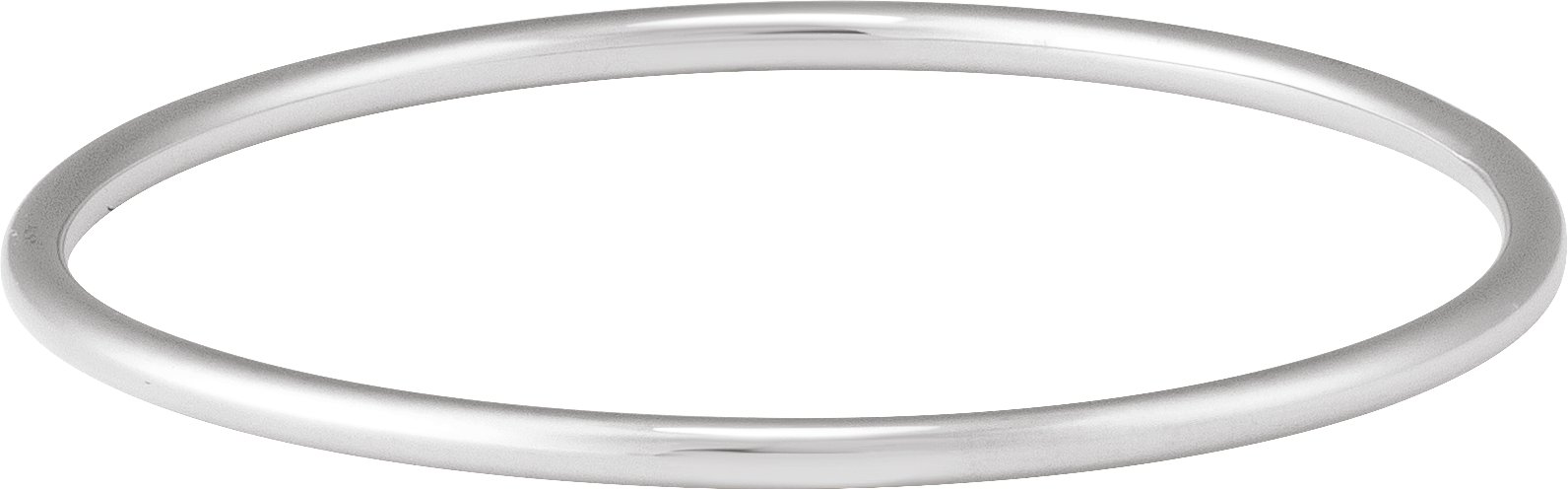 Sterling Silver 3 mm Bangle 7 3/4" Bracelet