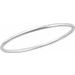 Sterling Silver 3 mm Bangle 7 3/4