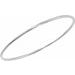 Sterling Silver 2 mm Bangle 7 1/2