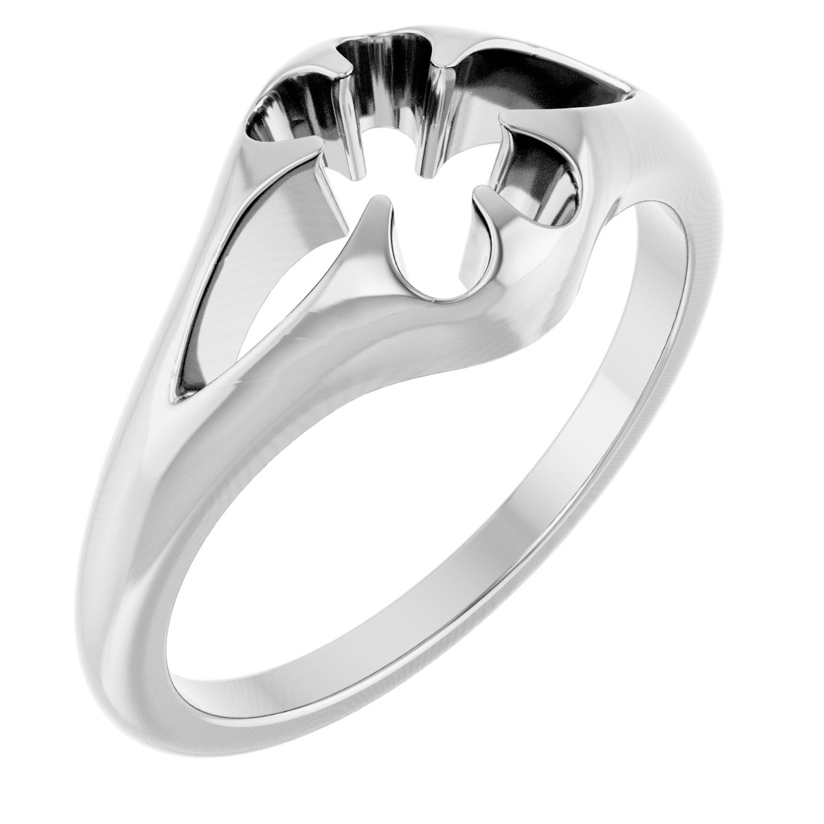 Solitaire Belcher Ring