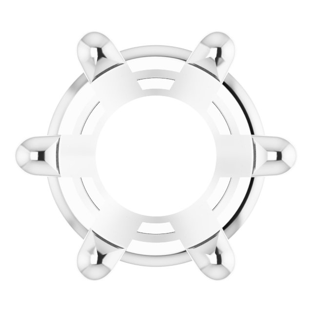Round 6-Prong Low Basket Setting