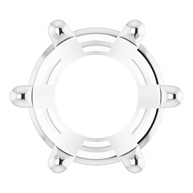 Round 6-Prong Low Basket Setting