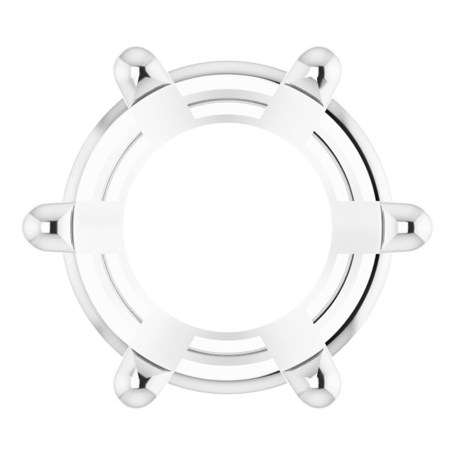 Round 6-Prong Low Basket Setting