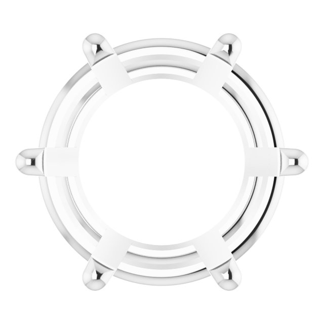 Round 6-Prong Low Basket Setting