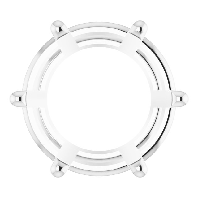 Round 6-Prong Low Basket Setting