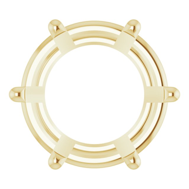 Round 6-Prong Low Basket Setting