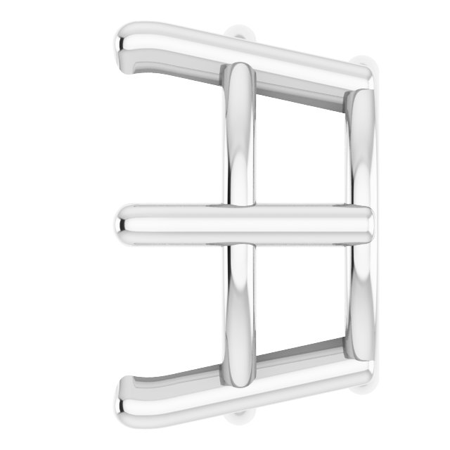Round 6-Prong Low Earring Setting