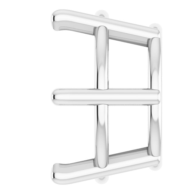 Round 6-Prong Low Earring Setting