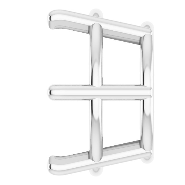 Round 6-Prong Low Earring Setting