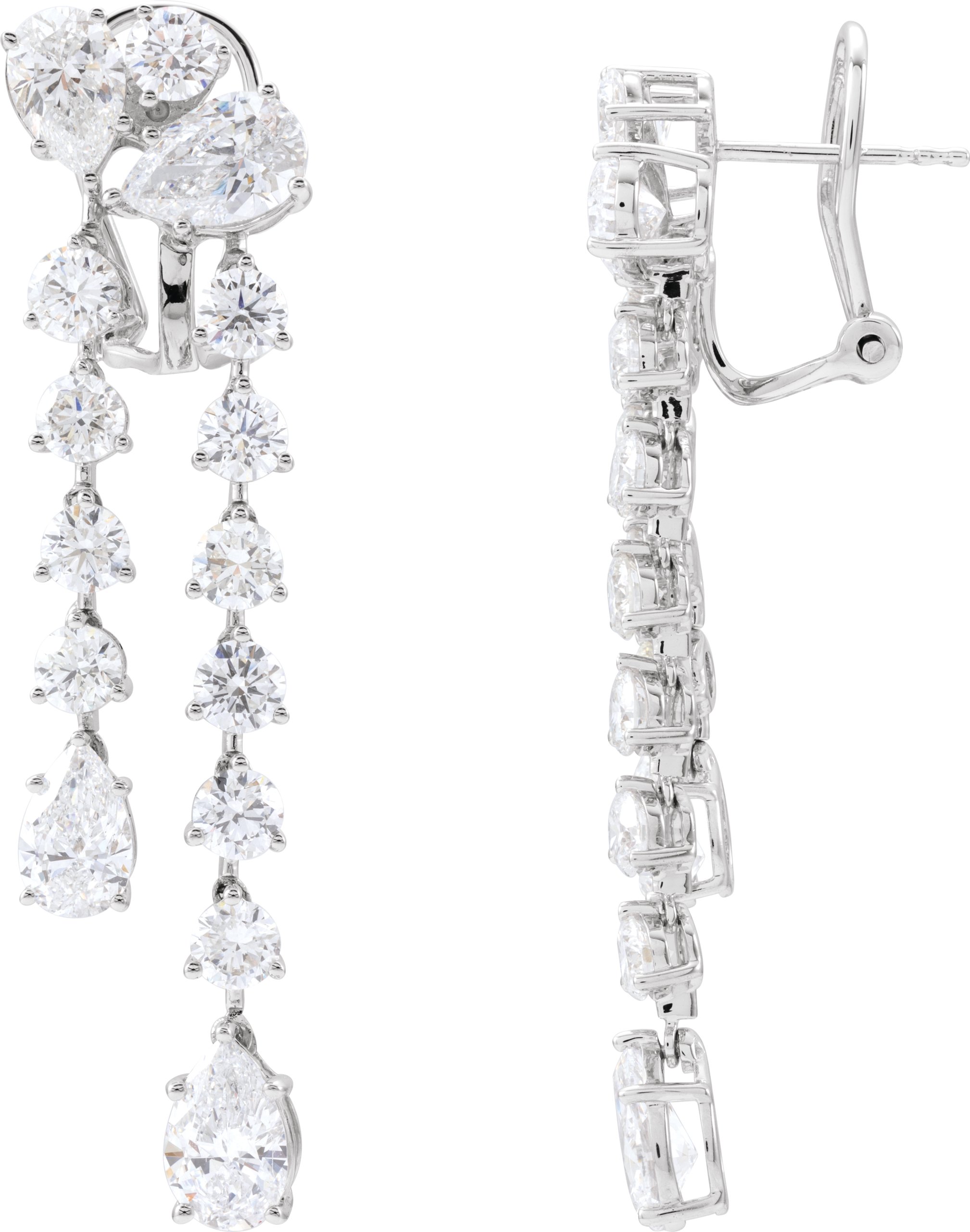 9.50 CTW Lab Grown Diamond Dangle Earrings
