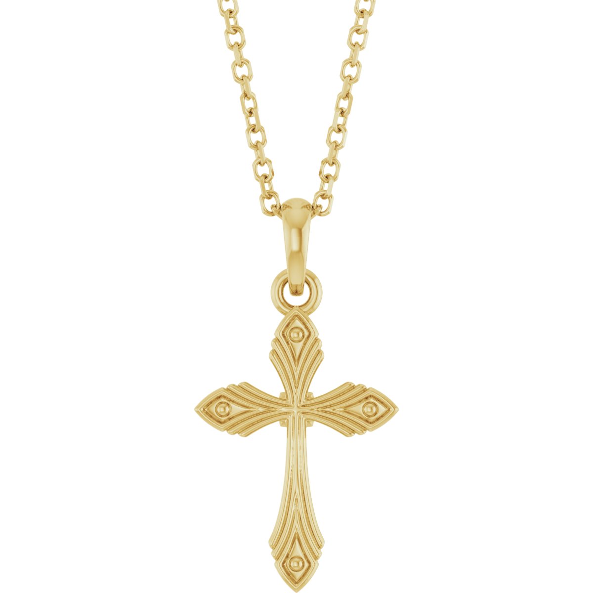 Vintage-Inspired Cross Necklace or Pendant