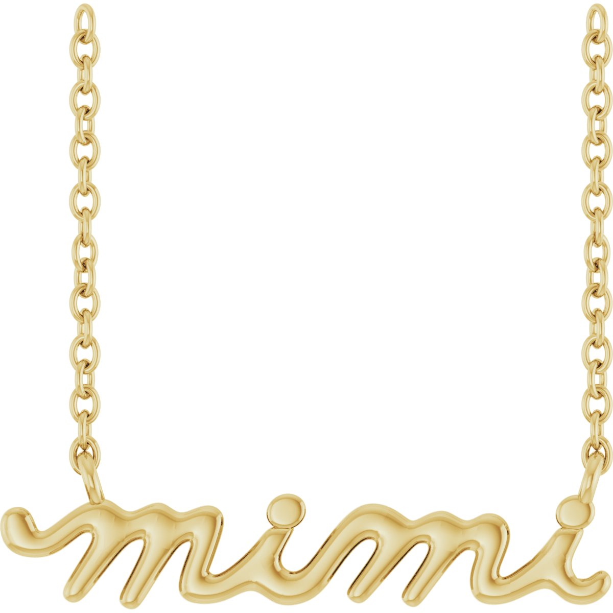 Lowercase Script Mimi Necklace or Center